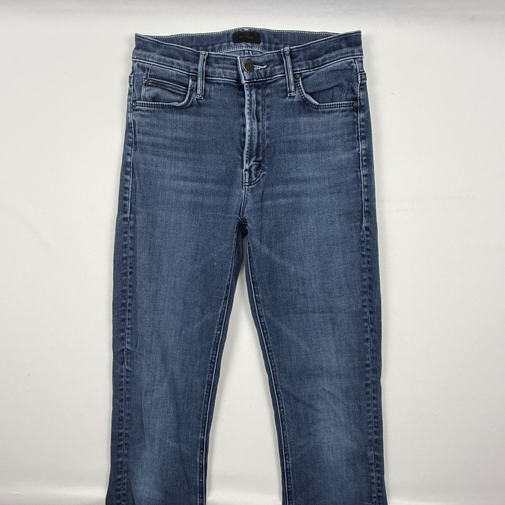 Mother The Mid Rise Dazzler Skimp Night Tripper Jeans 10746-636 Blue 26